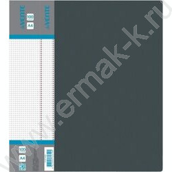 Папка 100 файлов Daily черная, сменная этикетка | Фото 1