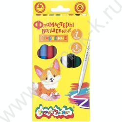 Фломастеры   7цв+1поглотитель Каляка-Маляка /волшебные исчезающие к/кор | Фото 1