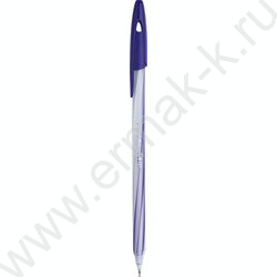Ручка шар одноразовая 0,6мм Gimmy синяя /кругл.корп. без инд.ш/к  | Фото 1