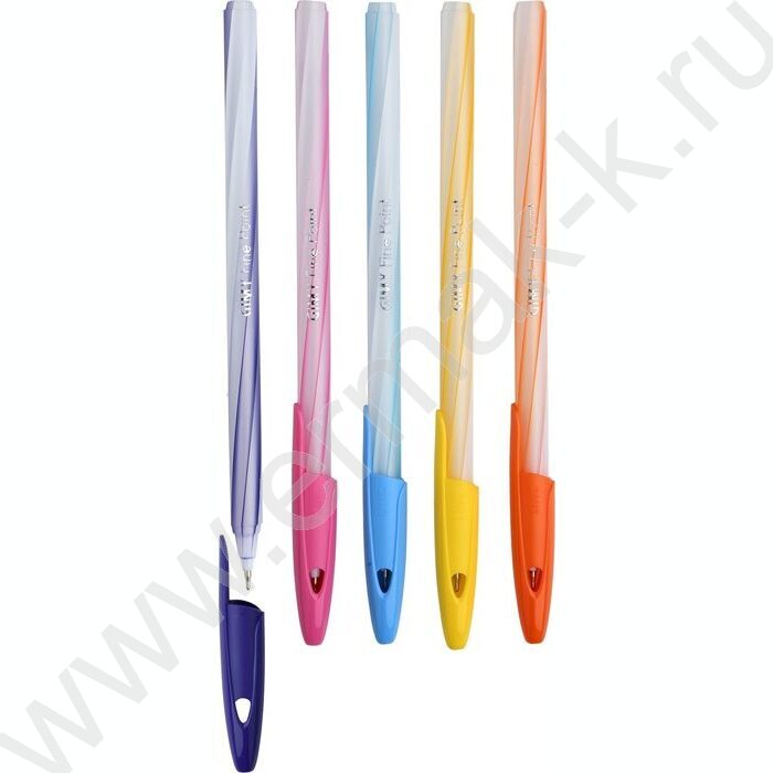 Ручка шар одноразовая 0,6мм Gimmy синяя /кругл.корп. без инд.ш/к  | Фото 4