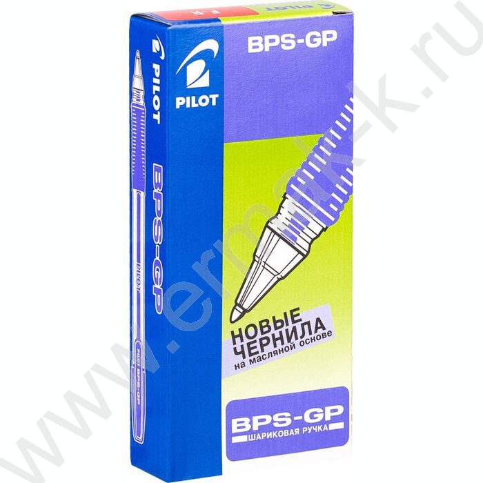 Ручка шар Pilot BPS синяя 1мм с резин.держателем | Фото 3