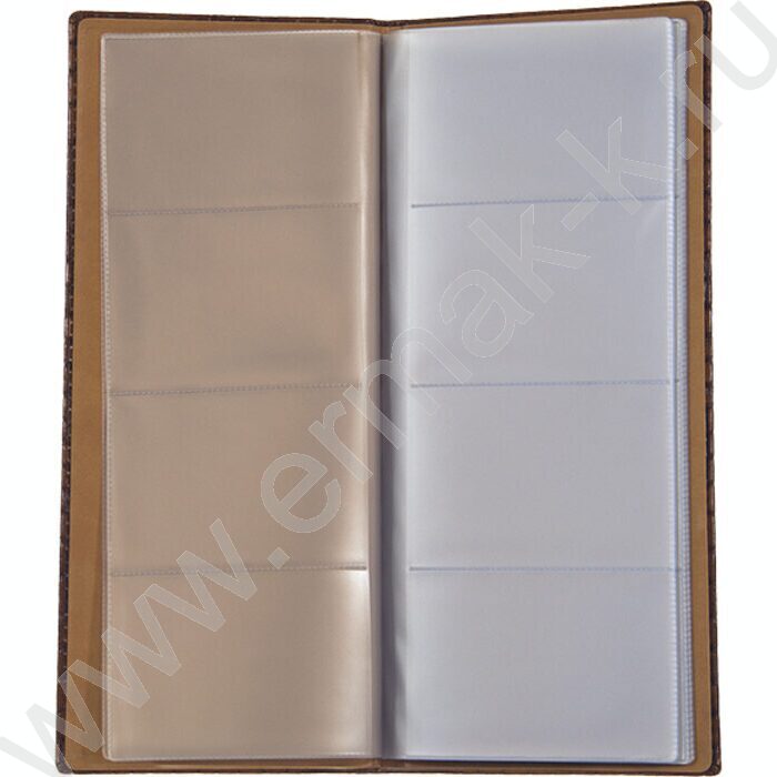 Визитница / 96 карточек/ Аквитания коричненвый | Фото 2