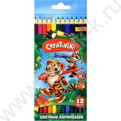 Карандаши  12цв /шестигранные, дерево/ | Фото 1
