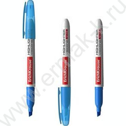 Текстовыделитель /голубой/ 4мм косой Visioline V-15 Neon   | Фото 1