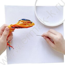 Набор д/творчества Вышивка  Ёжик (с пяльцами) | Фото 4