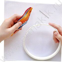 Набор д/творчества Вышивка  Ёжик (с пяльцами) | Фото 5