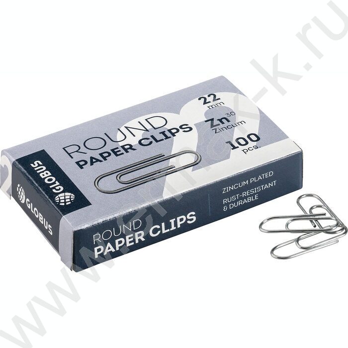 Скрепки 22мм /100шт оцинкованные | Фото 1