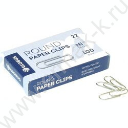 Скрепки 22мм /100шт никелированные | Фото 1