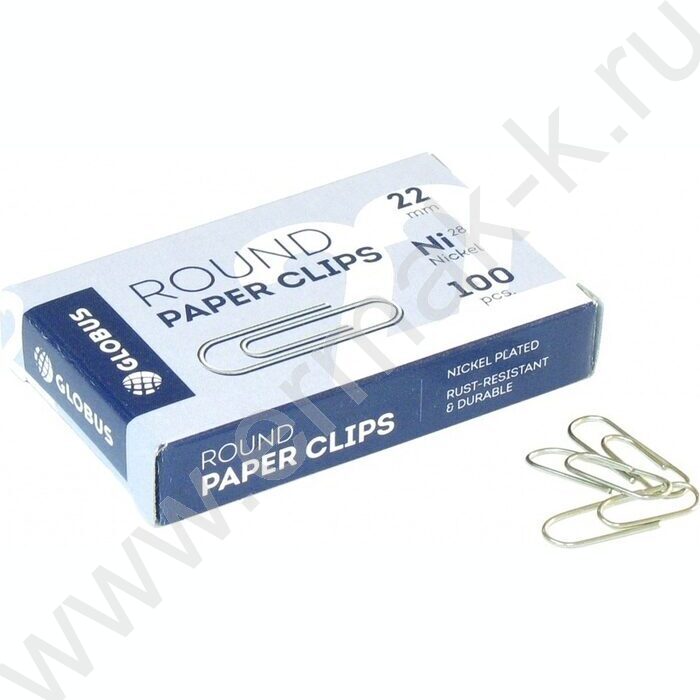 Скрепки 22мм /100шт никелированные | Фото 1