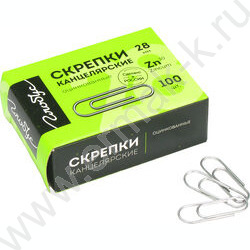 Скрепки 28мм /100шт оцинкованные | Фото 1
