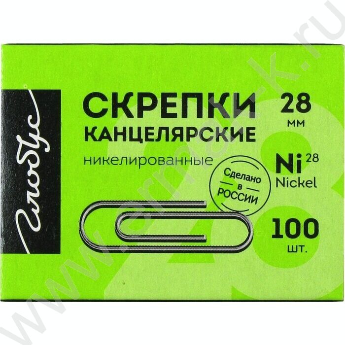 Скрепки 28мм /100шт никелированные | Фото 2