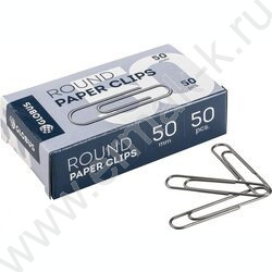 Скрепки 50мм / 50шт никелированные | Фото 1