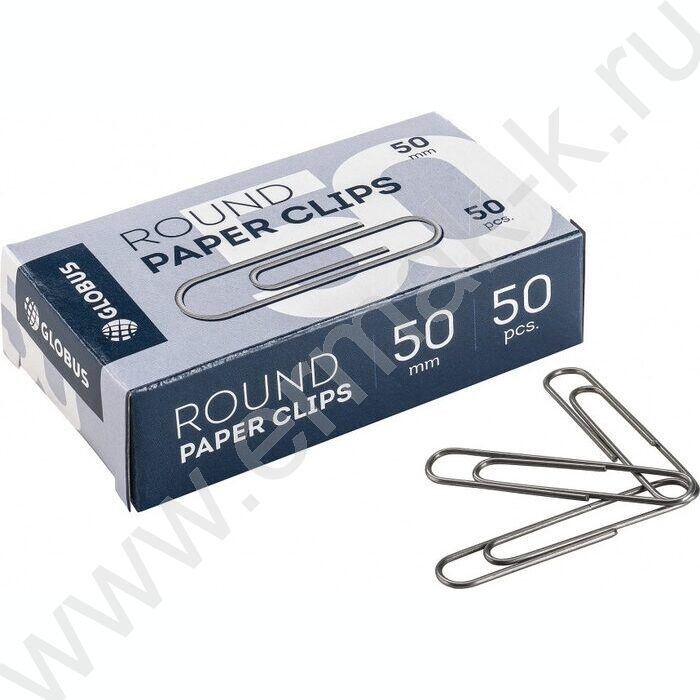 Скрепки 50мм / 50шт никелированные | Фото 1