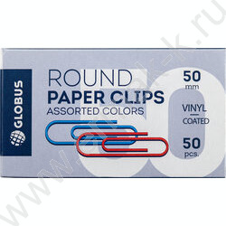 Скрепки 50мм / 50шт цветные | Фото 2