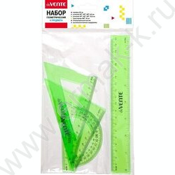 Геометрический набор 4предм малый полупрозр.цветной пл.блистер | Фото 3