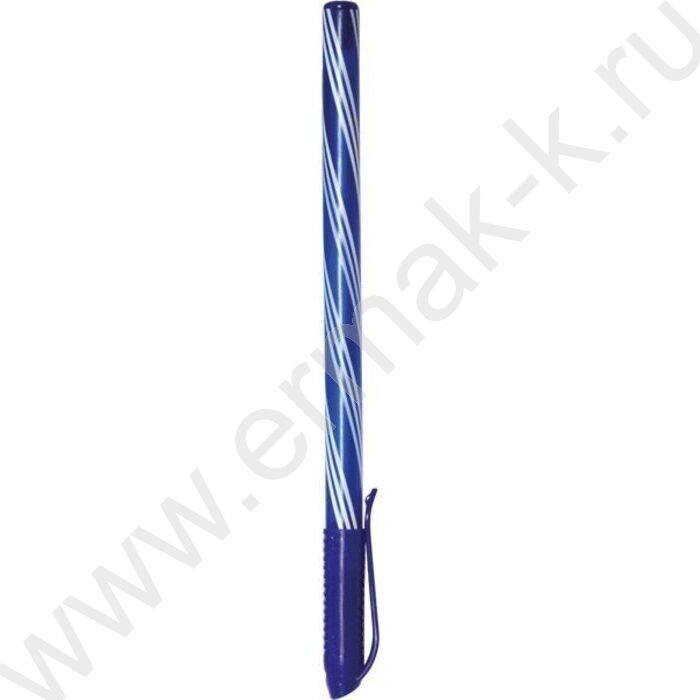 Ручка шар одноразовая 0,7мм Карамелька синяя /игла,цв.полосатый корпус,пл.туба/ | Фото 4