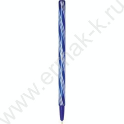 Ручка шар одноразовая 0,7мм Карамелька синяя /игла,цв.полосатый корпус,пл.туба/ | Фото 5