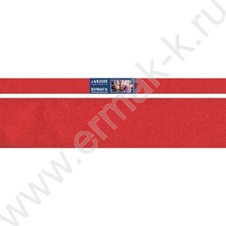 Бумага креповая 50*250см Красный 32г/м2 | Фото 1
