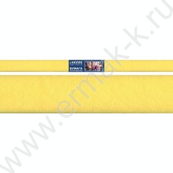 Бумага креповая 50*250см Лимонный 32г/м2 | Фото 1