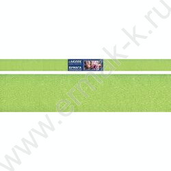 Бумага креповая 50*250см Травянисто-зеленый 32г/м2 | Фото 1