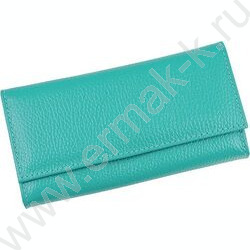 Портмоне н/кожа бирюза | Фото 4