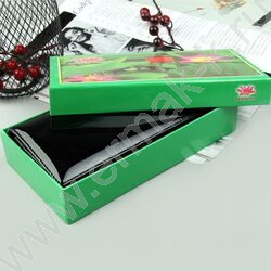 Кошелёк женский иск.кожа-н.кожа на клапане черный | Фото 4