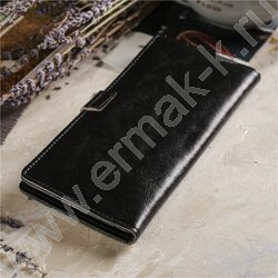 Кошелёк женский н/кожа на магните Букет роз черный | Фото 2