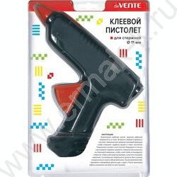 Клеевой пистолет 60 Вт д/стержня 11мм 2 стержня в комплекте двусторонний блистер | Фото 1