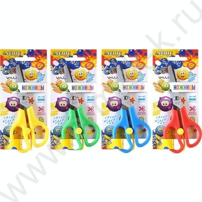 Ножницы 13см детские Cosmo пл.кольца, с упором | Фото 3