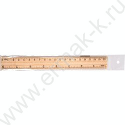 Линейка  дер. 20см в пластиковом пакете | Фото 2