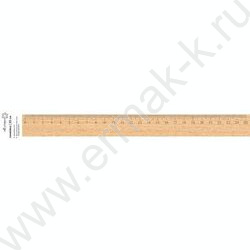 Линейка  дер. 25см в пластиковом пакете | Фото 1