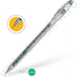 Ручка гелевая зеленая 0,5мм "Hi-Jell" | Фото 4