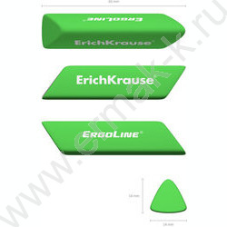 Ластик цветной "ErgoLine® Prism" | Фото 4