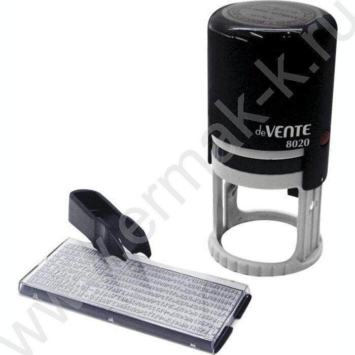 Печать самонаборная 8020 автомат d=40мм 2круга текста,в комплекте с кассой и пинцетом, в блистере | Фото 1