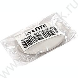 Ластик белый синтетический каучук 51*35*12мм /овальный/ dust-free, с пластикомым держателем | Фото 3