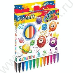 Фломастеры  24цв Cosmo вентилируемый колпачок,к/кор с подвесом | Фото 1