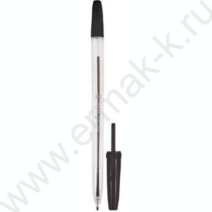 Ручка шар 0,7мм черная/пр.корпус | Фото 1