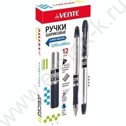 Ручка шар OfficeMax синяя 0,7мм и /прозр.корпус с каучук.держателем, ультра гладкое письмо/ | Фото 4