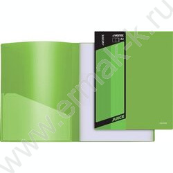 Папка  80 файлов Juicy салатовая, сменная этикетка / внутр. карман | Фото 1
