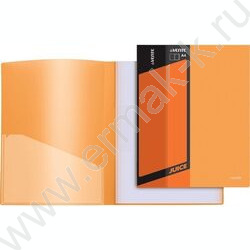Папка 100 файлов Juicy оранжевая сменная этикетка / внутр. карман | Фото 1