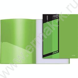 Папка 100 файлов Juicy салатовая сменная этикетка / внутр. карман | Фото 1