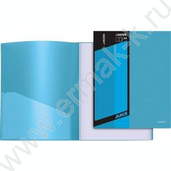 Папка 100 файлов Juicy ярко-голубая сменная этикетка / внутр. карман | Фото 1