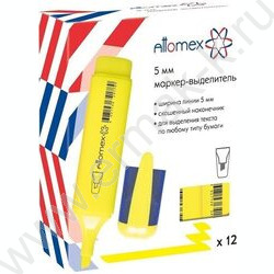 Текстовыделитель /желтый/ 5мм косой | Фото 2