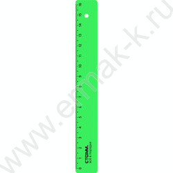 Линейка пл 16см неон/ ассорти | Фото 4