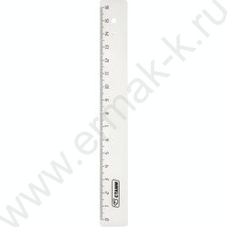 Линейка пл 16см прозрачная | Фото 2