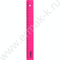 Линейка пл 20см неон/ ассорти | Фото 6