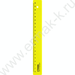 Линейка пл 20см неон прозр. / ассорти | Фото 3