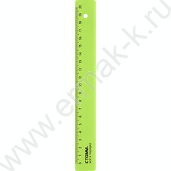Линейка пл 20см неон прозр. / ассорти | Фото 5