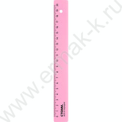 Линейка пл 20см неон прозр. / ассорти | Фото 6