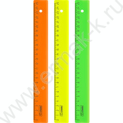Линейка пл 25см неон/ ассорти | Фото 2